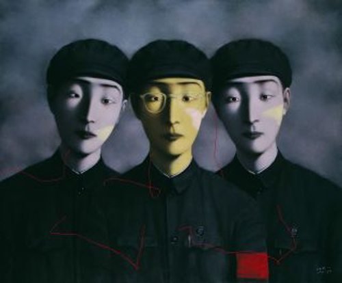 Zhang-Xiaogang.-Three-Comrades-from-Bloodline-The-big-Family-series-1994-web_