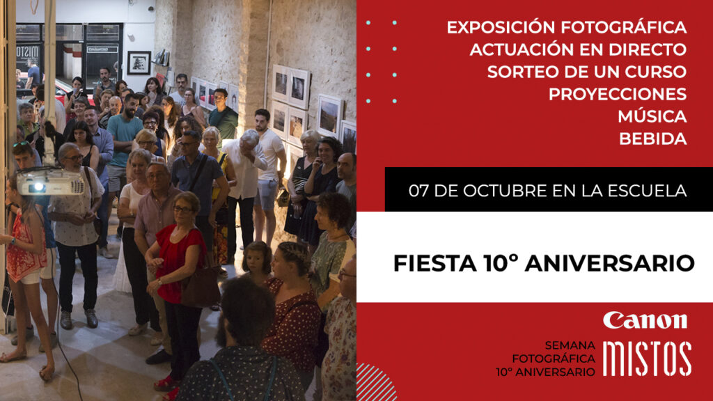 Fiesta del 10 aniversario de la escuela de fotografía Mistos de Alicante