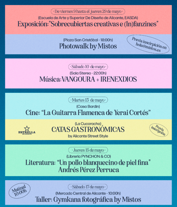 Actividades Mistos Spring Festival Spring City Alicante Talleres Cursos Actividades Fotografía