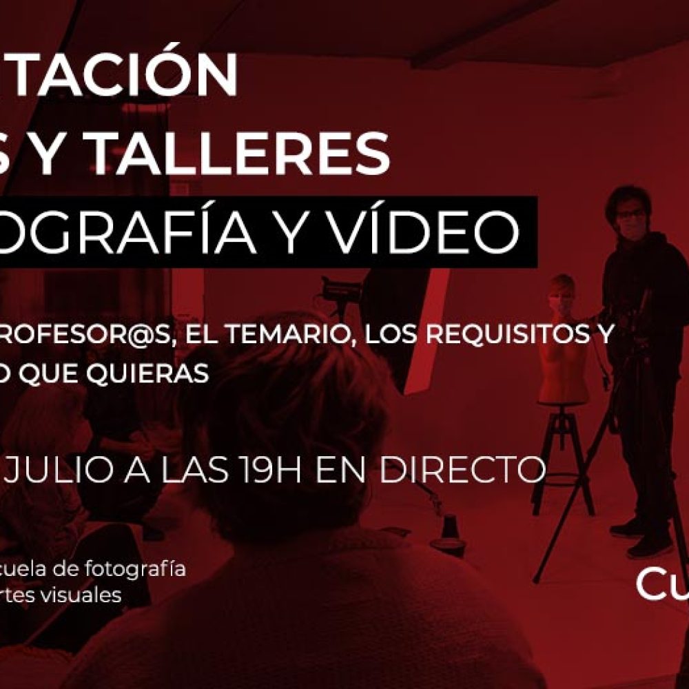 Presentación de cursos y talleres de fotografía y video de la Escuela Mistos de Alicante. Curso 2021 - 2022